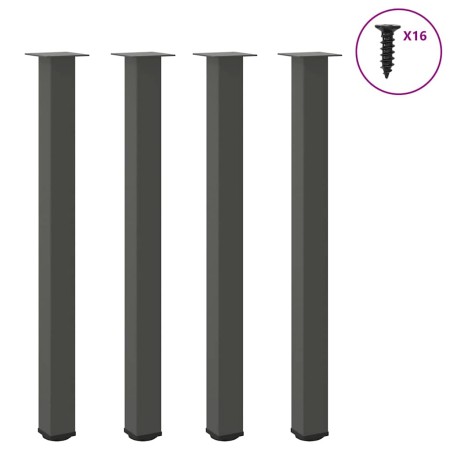 Patas para mesa de centro 4 uds acero antracita 110-112 cm de , Patas para mesas - Ref: Foro24-4012482, Precio: 117,19 €, Des...