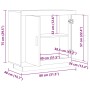 Aparador de madera contrachapada envejecida 80x40x75 cm de , Aparadores - Ref: Foro24-856862, Precio: 88,03 €, Descuento: %