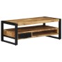 Mesa de centro de madera maciza de mango rugosa 90x50x36 cm de , Mesas de centro - Ref: Foro24-4013557, Precio: 207,72 €, Des...