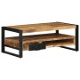 Mesa de centro de madera maciza de mango rugosa 90x50x36 cm de , Mesas de centro - Ref: Foro24-4013557, Precio: 207,72 €, Des...