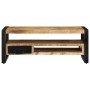 Mesa de centro de madera maciza de mango rugosa 90x50x36 cm de , Mesas de centro - Ref: Foro24-4013557, Precio: 207,72 €, Des...