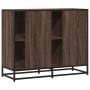 Aparador de madera de ingeniería marrón roble 92x35x76 cm de , Aparadores - Ref: Foro24-849023, Precio: 118,23 €, Descuento: %