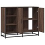 Aparador de madera de ingeniería marrón roble 92x35x76 cm de , Aparadores - Ref: Foro24-849023, Precio: 118,23 €, Descuento: %