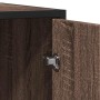 Aparador de madera de ingeniería marrón roble 92x35x76 cm de , Aparadores - Ref: Foro24-849023, Precio: 118,23 €, Descuento: %