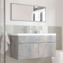 Set muebles de baño 2 piezas madera contrachapada gris hormigón de , Muebles de baño - Ref: Foro24-3324863, Precio: 263,45 €,...