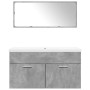 Set muebles de baño 2 piezas madera contrachapada gris hormigón de , Muebles de baño - Ref: Foro24-3324863, Precio: 263,45 €,...