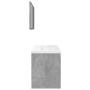 Set muebles de baño 2 piezas madera contrachapada gris hormigón de , Muebles de baño - Ref: Foro24-3324863, Precio: 263,45 €,...