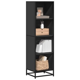 Estantería madera ingeniería negra 40x35x139 cm de , Librerías y estanterías - Ref: Foro24-849124, Precio: 80,92 €, Descuento: %