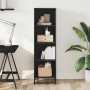 Estantería madera ingeniería negra 40x35x139 cm de , Librerías y estanterías - Ref: Foro24-849124, Precio: 80,92 €, Descuento: %