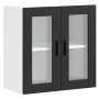 Armario de pared para cocina con puerta de cristal Porto negro de , Armarios de cocina - Ref: Foro24-854148, Precio: 71,00 €,...