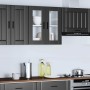 Armario de pared para cocina con puerta de cristal Porto negro de , Armarios de cocina - Ref: Foro24-854148, Precio: 71,00 €,...