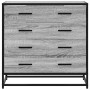 Cajonera de madera contrachapada gris sonoma 70x41x70 cm de , Cajoneras - Ref: Foro24-849082, Precio: 115,68 €, Descuento: %
