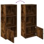 Estantería madera de ingeniería roble ahumado 31x24x77 cm de , Librerías y estanterías - Ref: Foro24-860332, Precio: 38,25 €,...