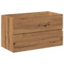 Juego de muebles de baño madera contrachapada artesanal roble de , Muebles de baño - Ref: Foro24-3328930, Precio: 238,88 €, D...