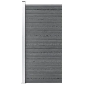 Gray WPC Fence Panel 95x186 cm by vidaXL, fence panels - Ref: Foro24-148978, Price: 182,52 €, Discount: %