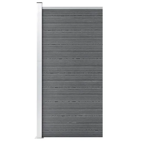 Panel de valla WPC gris 95x186 cm de vidaXL, Paneles de vallas - Ref: Foro24-148978, Precio: 182,52 €, Descuento: %