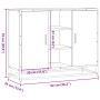 Aparador madera de ingeniería roble ahumado 92x35x76 cm de , Aparadores - Ref: Foro24-849016, Precio: 85,44 €, Descuento: %