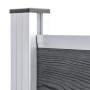 Panel de valla WPC gris 95x186 cm de vidaXL, Paneles de vallas - Ref: Foro24-148978, Precio: 170,72 €, Descuento: %