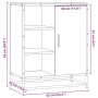 Aparador de madera contrachapada roble sonoma 62x35x76 cm de , Aparadores - Ref: Foro24-848995, Precio: 80,24 €, Descuento: %