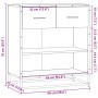 Aparador madera ingeniería roble marrón 68x35x76 cm de , Aparadores - Ref: Foro24-848988, Precio: 85,22 €, Descuento: %