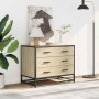 Cajonera de madera contrachapada color roble sonoma 70x41x56 cm de , Cajoneras - Ref: Foro24-849075, Precio: 91,80 €, Descuen...