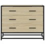 Cajonera de madera contrachapada color roble sonoma 70x41x56 cm de , Cajoneras - Ref: Foro24-849075, Precio: 91,80 €, Descuen...
