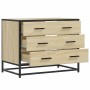 Cajonera de madera contrachapada color roble sonoma 70x41x56 cm de , Cajoneras - Ref: Foro24-849075, Precio: 91,80 €, Descuen...