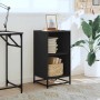 Estantería madera ingeniería negra 40x35x76 cm de , Librerías y estanterías - Ref: Foro24-849094, Precio: 57,40 €, Descuento: %
