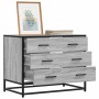 Cajonera de madera contrachapada gris sonoma 70x41x56 cm de , Cajoneras - Ref: Foro24-849077, Precio: 98,20 €, Descuento: %