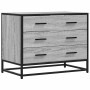 Cajonera de madera contrachapada gris sonoma 70x41x56 cm de , Cajoneras - Ref: Foro24-849077, Precio: 98,20 €, Descuento: %