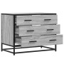 Cajonera de madera contrachapada gris sonoma 70x41x56 cm de , Cajoneras - Ref: Foro24-849077, Precio: 98,20 €, Descuento: %