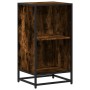 Estantería madera ingeniería color roble ahumado 40x35x76 cm de , Librerías y estanterías - Ref: Foro24-849096, Precio: 53,64...