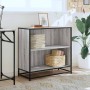 Estantería madera de ingeniería color gris sonoma 80,5x35x76 cm de , Librerías y estanterías - Ref: Foro24-849107, Precio: 79...