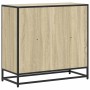 Estantería madera ingeniería color roble 80,5x35x76 cm de , Librerías y estanterías - Ref: Foro24-849105, Precio: 77,28 €, De...