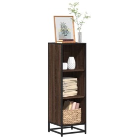 Estantería madera de ingeniería marrón roble 33,5x33x107,5 cm de , Librerías y estanterías - Ref: Foro24-849158, Precio: 68,8...