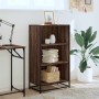 Estantería madera ingeniería roble marrón 60x35x107,5 cm de , Librerías y estanterías - Ref: Foro24-849118, Precio: 82,74 €, ...