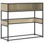 Mesa consola de madera de ingeniería roble Sonoma 90x35x80 cm de , Mesas auxiliares - Ref: Foro24-849170, Precio: 64,66 €, De...