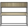 Mesa consola de madera de ingeniería roble Sonoma 90x35x80 cm de , Mesas auxiliares - Ref: Foro24-849170, Precio: 64,66 €, De...