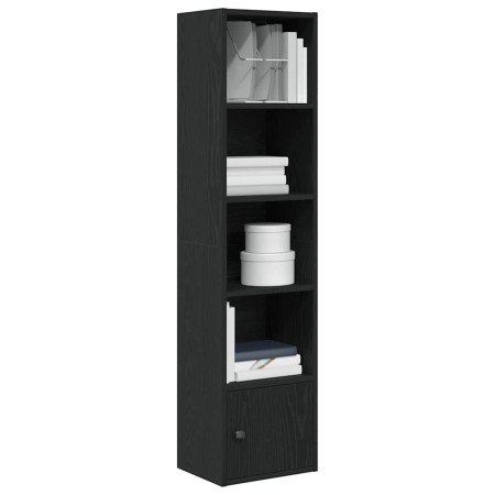 Estantería de madera de ingeniería roble negro 31x24x127 cm de , Librerías y estanterías - Ref: Foro24-860347, Precio: 57,54 ...