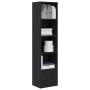 Estantería de madera de ingeniería roble negro 31x24x127 cm de , Librerías y estanterías - Ref: Foro24-860347, Precio: 57,54 ...