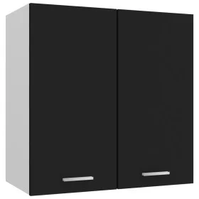 Armario colgante de cocina madera ingeniería negra 60x31x60 cm de vidaXL, Armarios de cocina - Ref: Foro24-801269, Precio: 52...