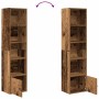 Estantería madera de ingeniería color envejecido 31x24x127 cm de , Librerías y estanterías - Ref: Foro24-860353, Precio: 54,0...