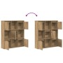 Estantería de madera de ingeniería roble artisan 89x24x101,5 cm de , Librerías y estanterías - Ref: Foro24-860408, Precio: 94...