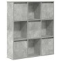 Estantería de madera de ingeniería gris hormigón 89x24x101,5 cm de , Librerías y estanterías - Ref: Foro24-860403, Precio: 95...