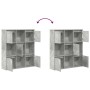 Estantería de madera de ingeniería gris hormigón 89x24x101,5 cm de , Librerías y estanterías - Ref: Foro24-860403, Precio: 95...