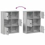 Estantería madera de ingeniería gris sonoma 60x24x76,5 cm de , Librerías y estanterías - Ref: Foro24-860387, Precio: 67,59 €,...