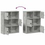 Estantería de madera de ingeniería gris hormigón 60x24x76,5 cm de , Librerías y estanterías - Ref: Foro24-860385, Precio: 69,...