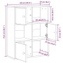 Estantería de madera de ingeniería gris hormigón 60x24x76,5 cm de , Librerías y estanterías - Ref: Foro24-860385, Precio: 69,...