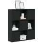 Estantería de madera de ingeniería roble negro 89x24x101,5 cm de , Librerías y estanterías - Ref: Foro24-860401, Precio: 99,0...