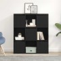 Estantería de madera de ingeniería roble negro 89x24x101,5 cm de , Librerías y estanterías - Ref: Foro24-860401, Precio: 99,0...